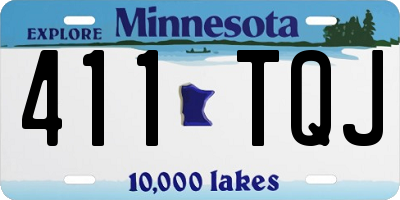 MN license plate 411TQJ