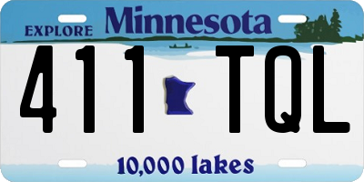 MN license plate 411TQL