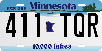 MN license plate 411TQR