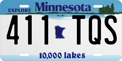 MN license plate 411TQS