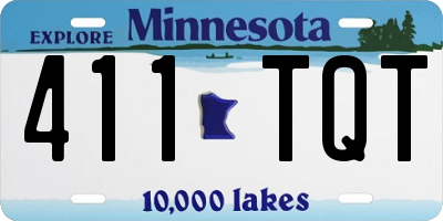 MN license plate 411TQT