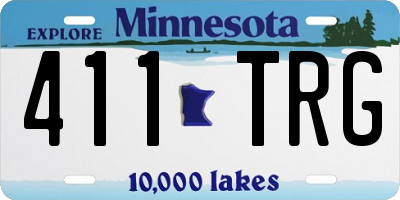 MN license plate 411TRG