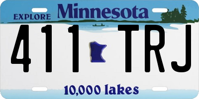 MN license plate 411TRJ
