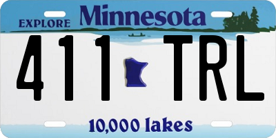 MN license plate 411TRL