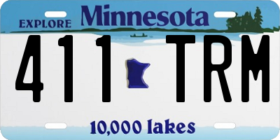 MN license plate 411TRM