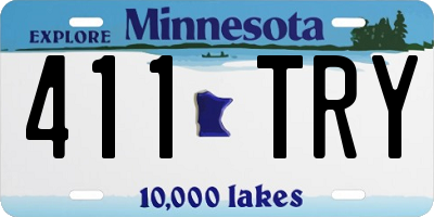MN license plate 411TRY