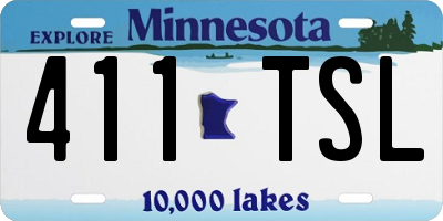 MN license plate 411TSL