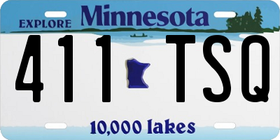 MN license plate 411TSQ