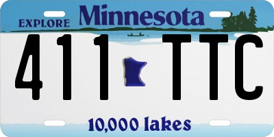 MN license plate 411TTC