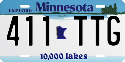 MN license plate 411TTG