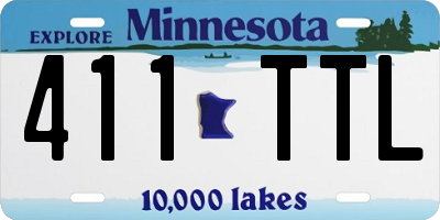 MN license plate 411TTL