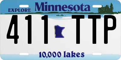 MN license plate 411TTP