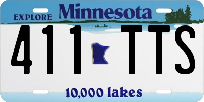 MN license plate 411TTS