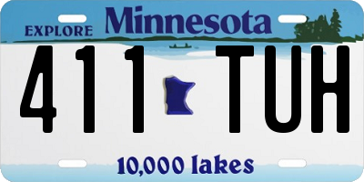 MN license plate 411TUH