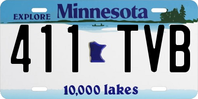 MN license plate 411TVB