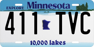 MN license plate 411TVC