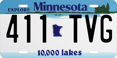MN license plate 411TVG
