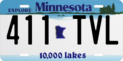 MN license plate 411TVL