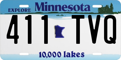 MN license plate 411TVQ
