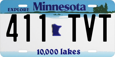 MN license plate 411TVT