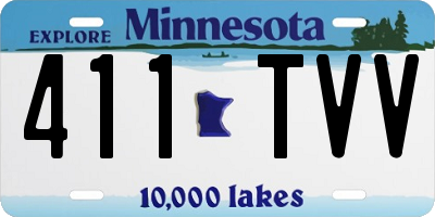MN license plate 411TVV