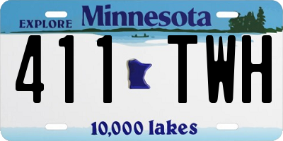 MN license plate 411TWH