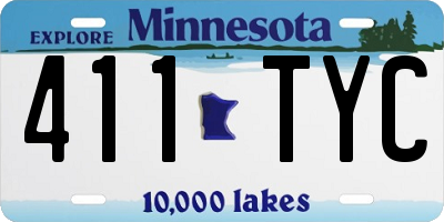 MN license plate 411TYC