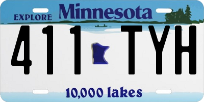 MN license plate 411TYH