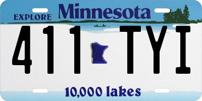MN license plate 411TYI
