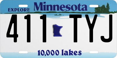 MN license plate 411TYJ