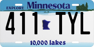 MN license plate 411TYL