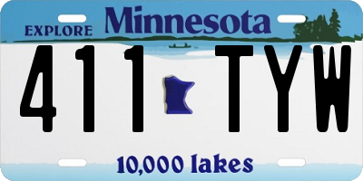 MN license plate 411TYW