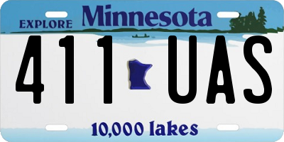 MN license plate 411UAS