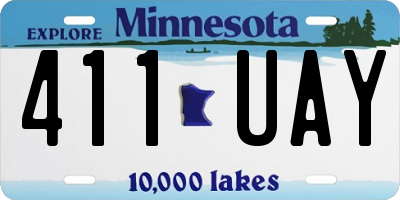 MN license plate 411UAY