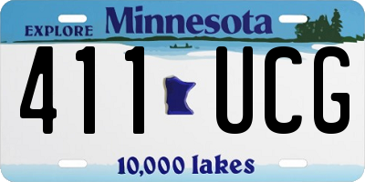 MN license plate 411UCG