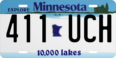 MN license plate 411UCH