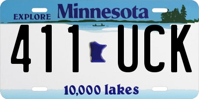 MN license plate 411UCK
