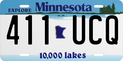 MN license plate 411UCQ