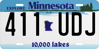 MN license plate 411UDJ