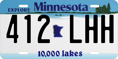 MN license plate 412LHH