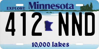 MN license plate 412NND