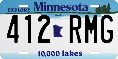 MN license plate 412RMG