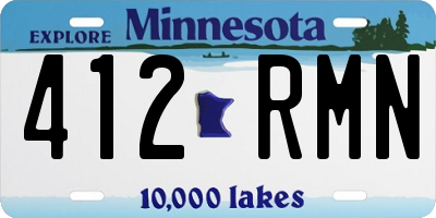MN license plate 412RMN