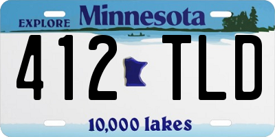 MN license plate 412TLD