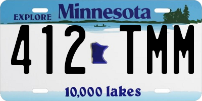 MN license plate 412TMM