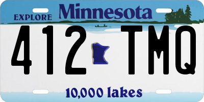 MN license plate 412TMQ
