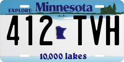 MN license plate 412TVH