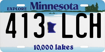 MN license plate 413LCH