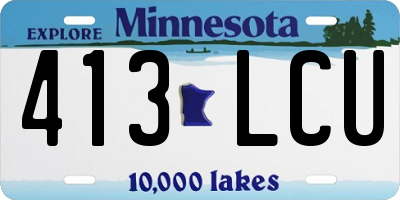 MN license plate 413LCU