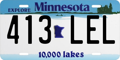 MN license plate 413LEL